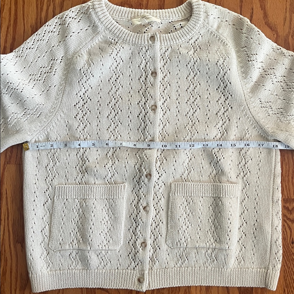 Sezane Jack Cardigan Ecru - Size L - Picture 10 of 11